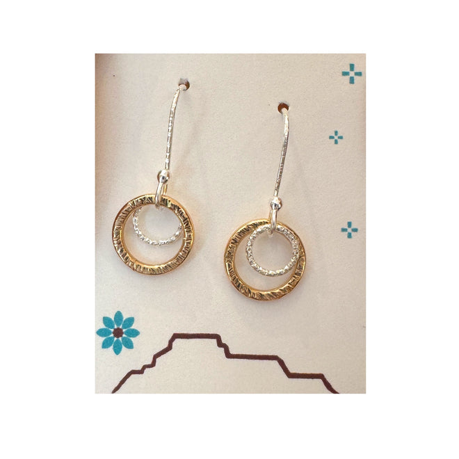 Mini Sun and Moon Earrings