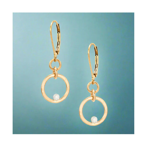 Gilded Circle Earrings