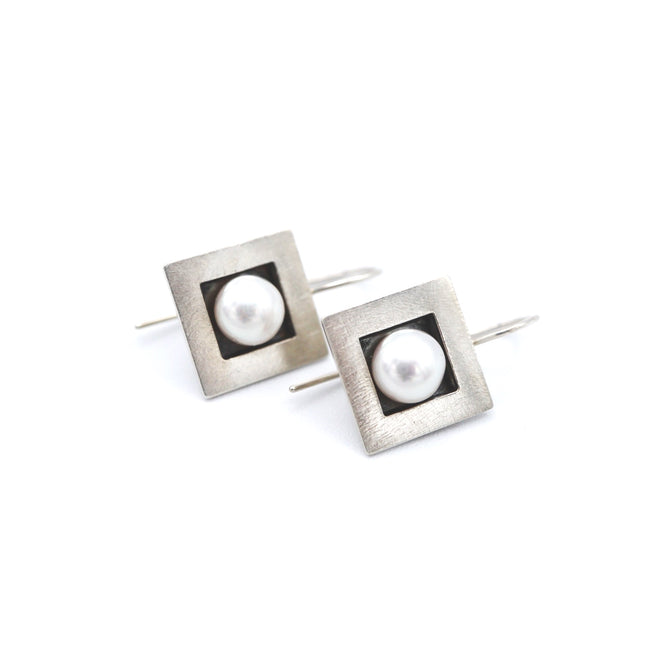 Square Pearl Earrings