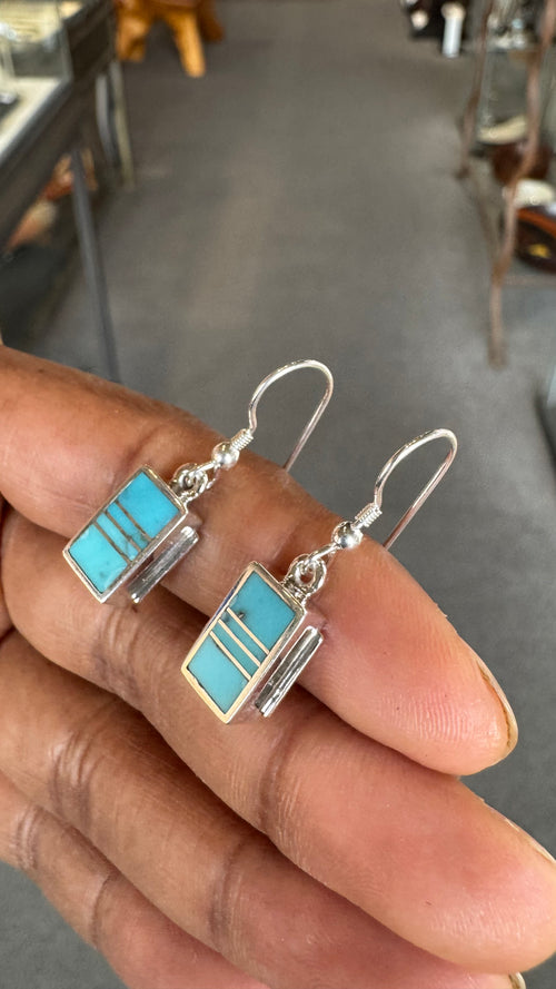 Arizona Blue Turquoise Earrings