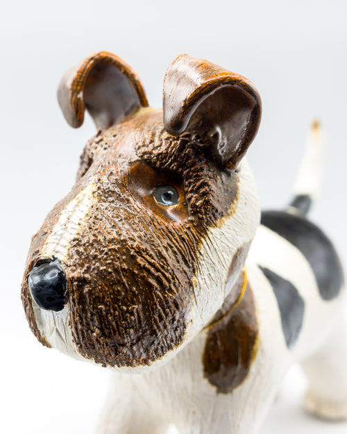 Ceramic Fox Terrier by Susan Morse