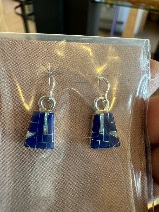 Lapis & Opal Earrings