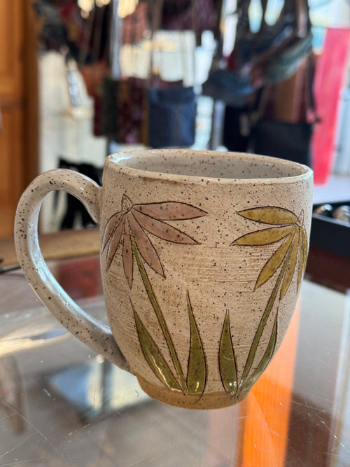 Handmade Ceramic Flower Mug