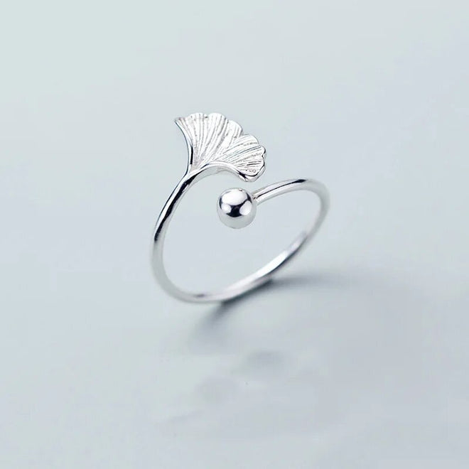 Ginko Leaf Open Ring