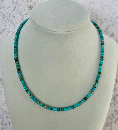 Kingman Turquoise Beaded Necklace