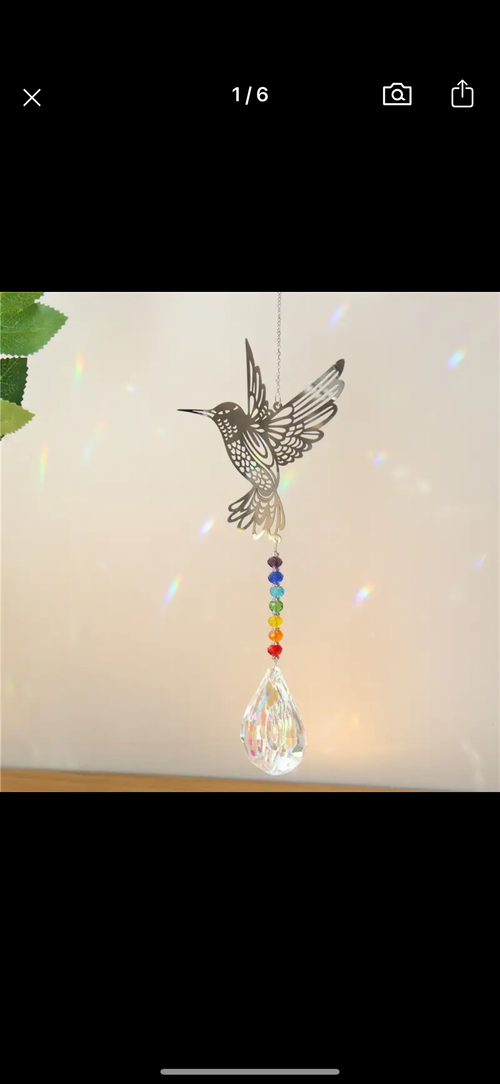 crystal hanging suncatcher