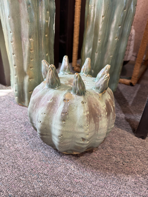 Handmade Ceramic Barrel Cactus