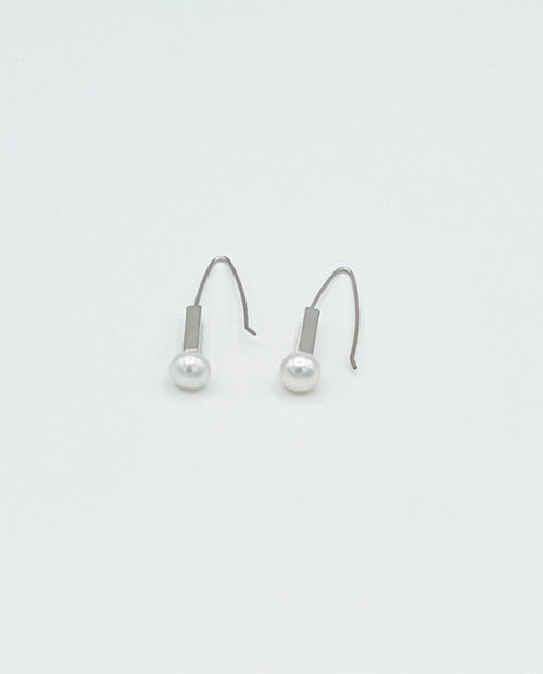 Pearl Bar Earrings