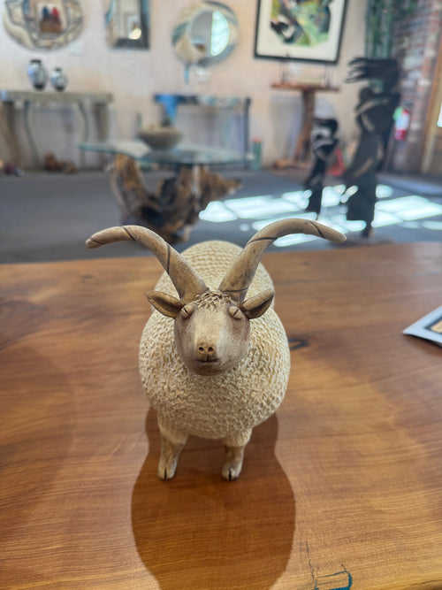 Ceramic Ram by Susan Morse