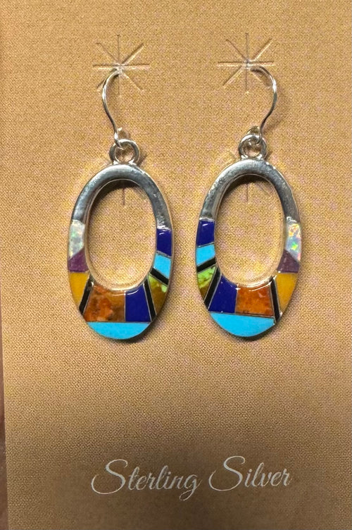 Oval Earrings Small Multicolor