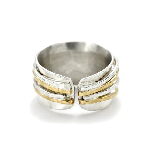 Silver + Gold Wave Wide Band