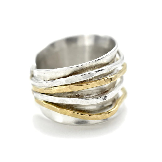 Silver + Gold Wave Wide Band