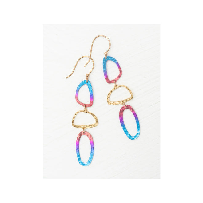 Multi Color Long Earrings