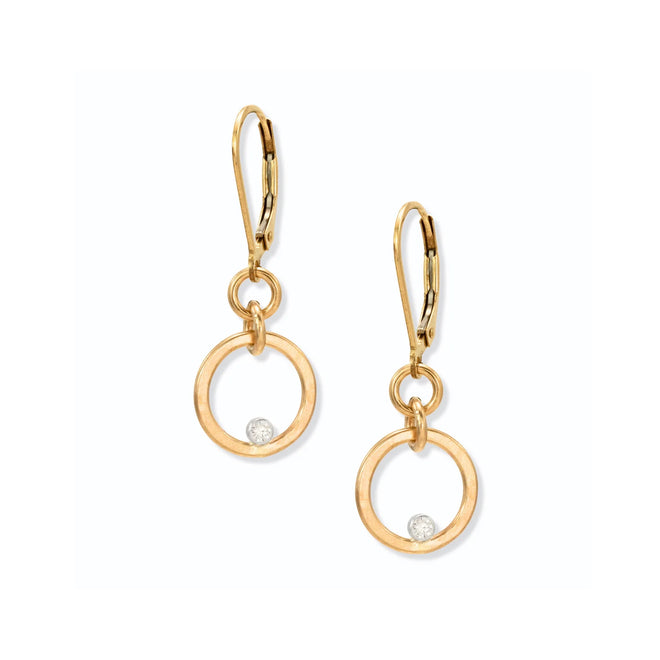 Gilded Circle Earrings