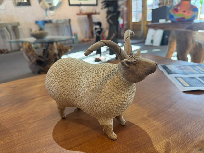 Ceramic Ram by Susan Morse