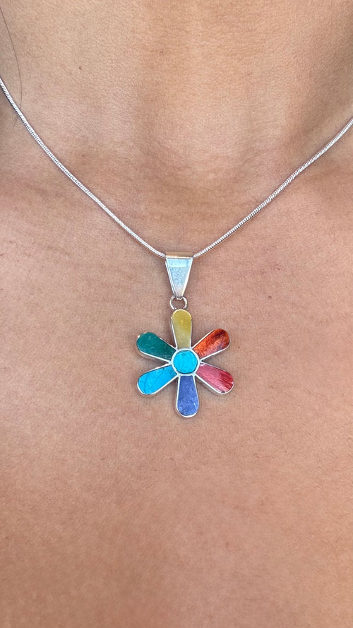 Colorful Flower Pendent