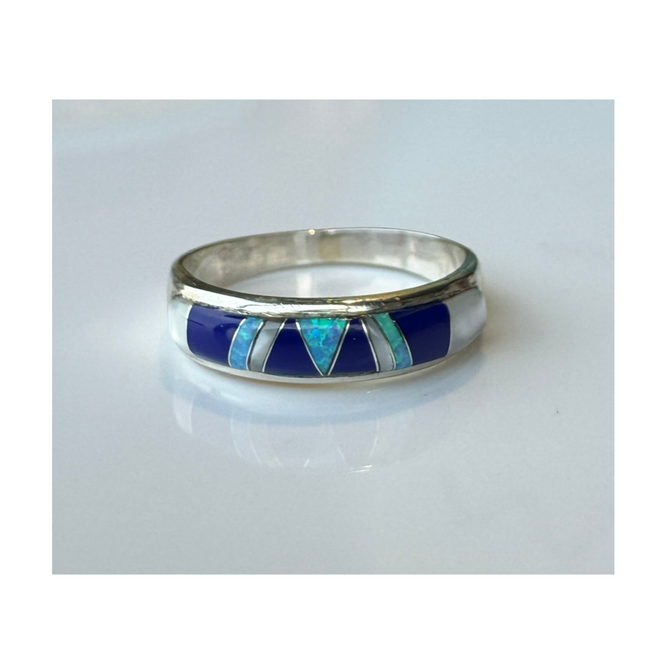 Petite Lapis - Opal - Mother of Pearl Ring