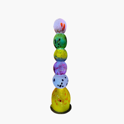 23.5 inch Handblown Glass Light Tower