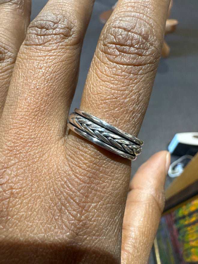 Sterling Silver Ring Band spin