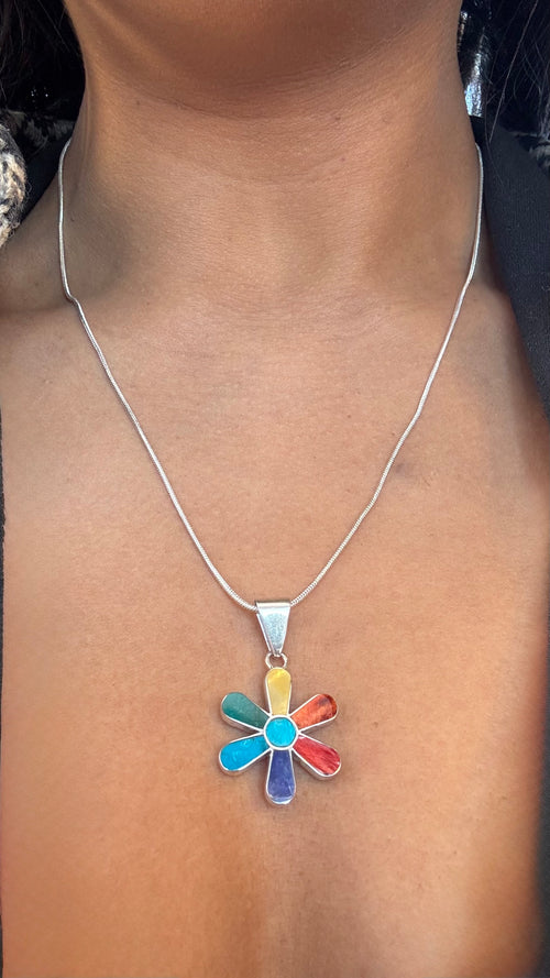 Colorful Flower Pendent