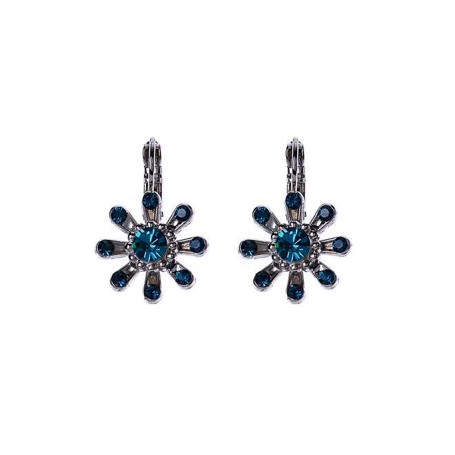 Flower Leverback Earrings