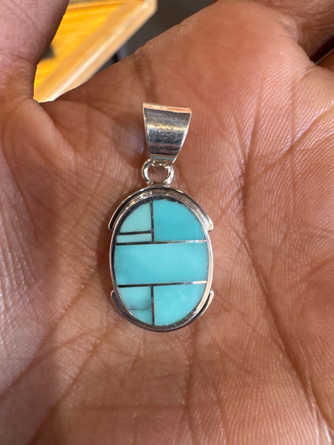 Arizona Blue Turquoise  Necklace