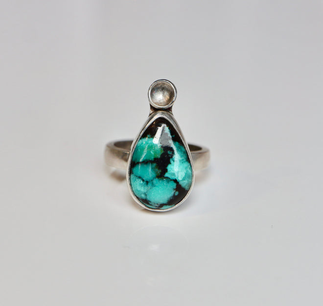 Turquoise Tear Drop Ring