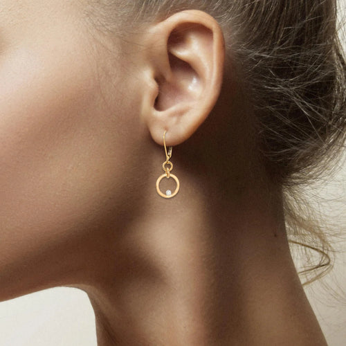 Gilded Circle Earrings