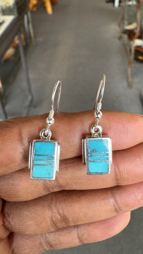 Arizona Blue Turquoise Earrings