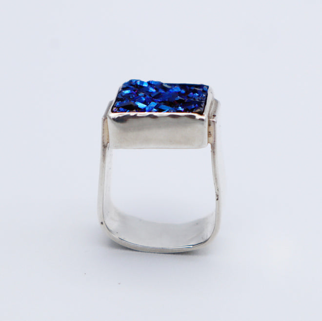 Titanium Druzy Ring