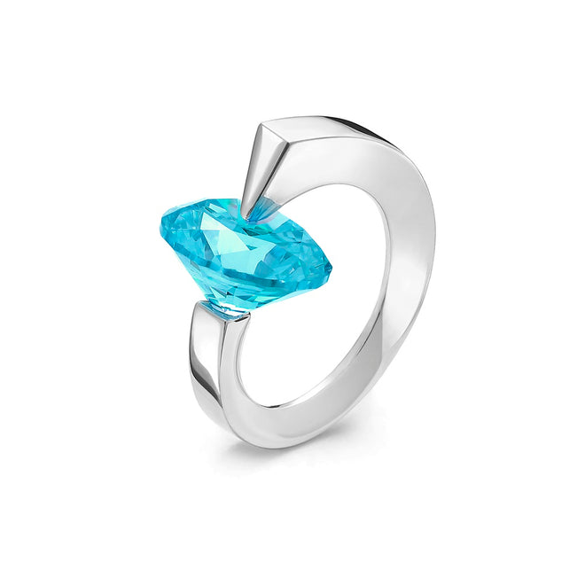 Blue Crystal Ring