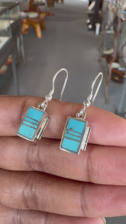 Arizona Blue Turquoise Earrings