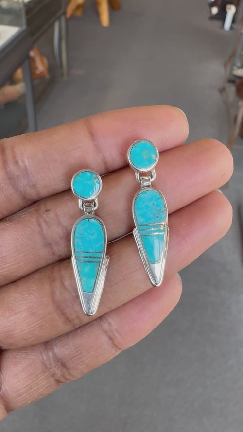 Arizona Blue Turquoise Earrings